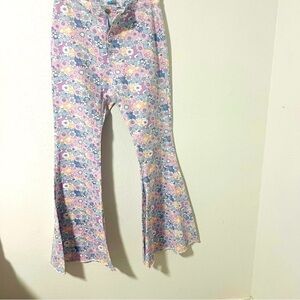 Big Waterblue Sky Women’s Large Boho Hippie Flared Wide Leg Bell Bottom Pants